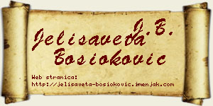 Jelisaveta Bosioković vizit kartica